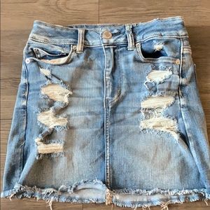 Distressed Skirt